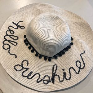 “Hello sunshine” sun hat